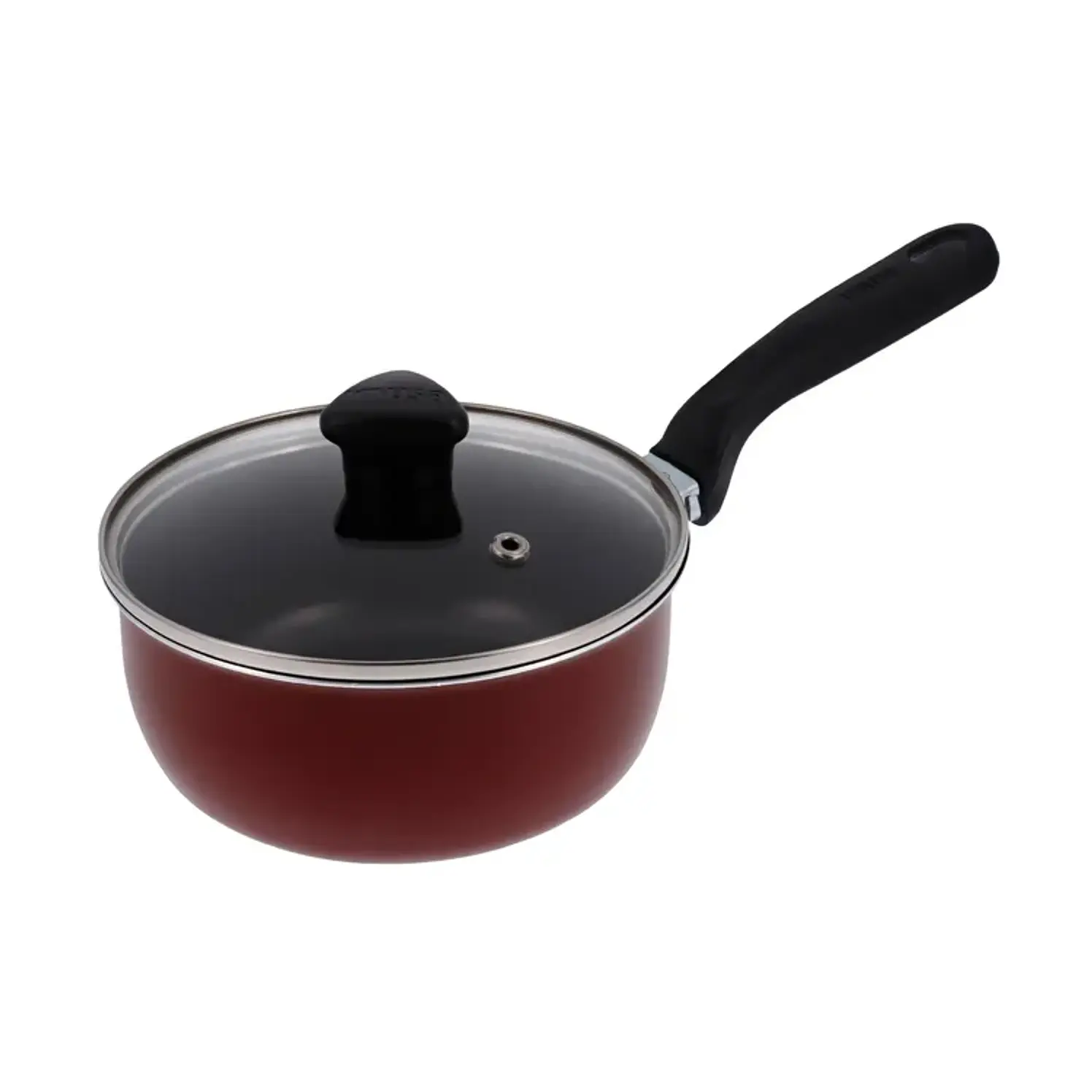 Perol con Tapa Vidrio 16 cm Imusa Colors Antiadherente Rojo 1