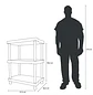 Estante Modular Rectan 3 Niveles Kendy - Miniatura 2