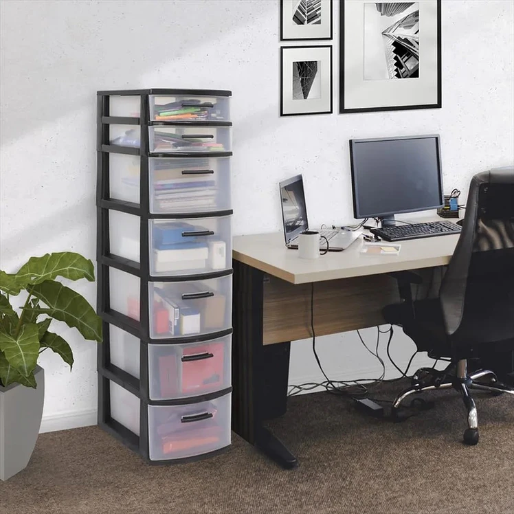 Gavetero Organizador 7 Niveles Negro Multiusos Mq 3
