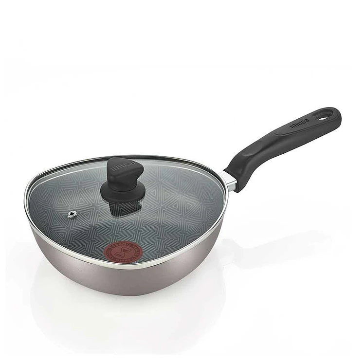 Wok Imusa 24 Cm con Tapa de Vidrio Talent