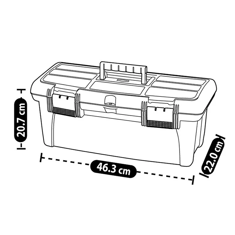 Caja De Herramientas 18 pulg Negro 2