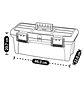 Caja De Herramientas 18 pulg Negro - Miniatura 2
