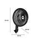 Ventilador Samurai Turbo Power De Pared Negro - Miniatura 2