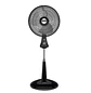 Ventilador Samurai Turbo Fresco Pedestal Negro - Miniatura 1