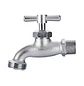 Llave Grival Jardín Corriente cromo satín ½ salida ¾ - Miniatura 1