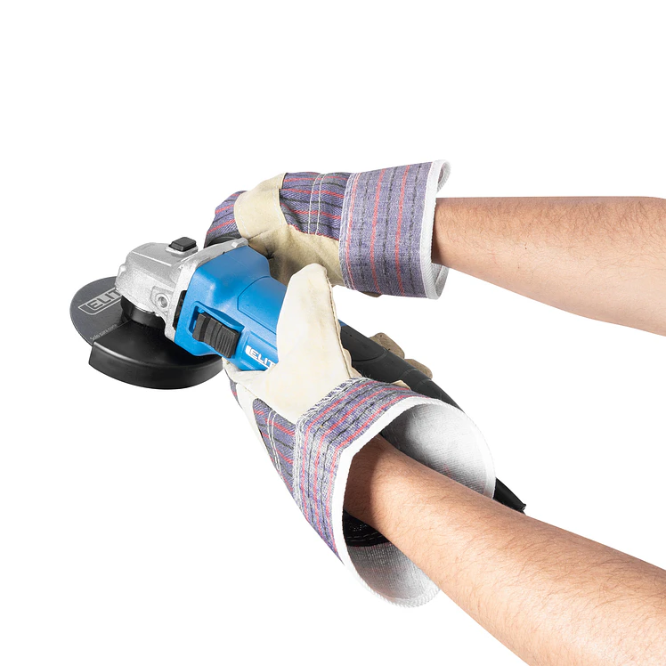 Kit Esmeriladora Angular 4 1/2 800 W Estuche Gafas Guantes 16