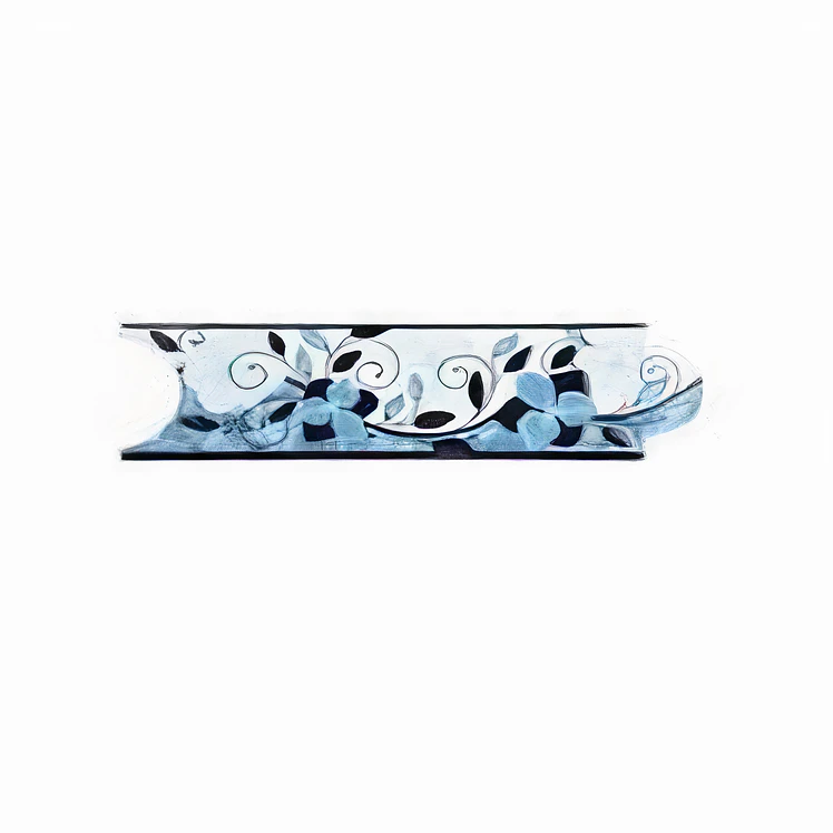 Corona Decorados Listello Ramillete Azul