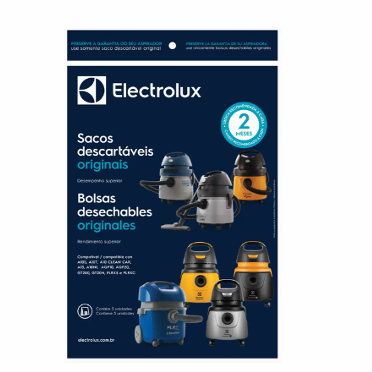 Bolsa para Aspiradora Electrolux AQP20 x 3 und 2