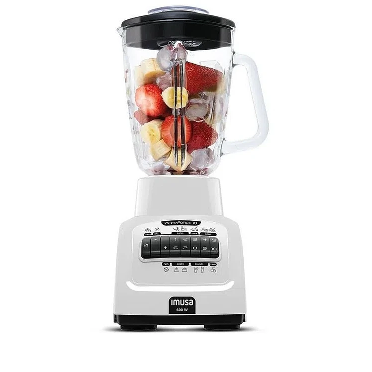 Licuadora Imusa Infiny Force 10 Velocidades Blanca 4