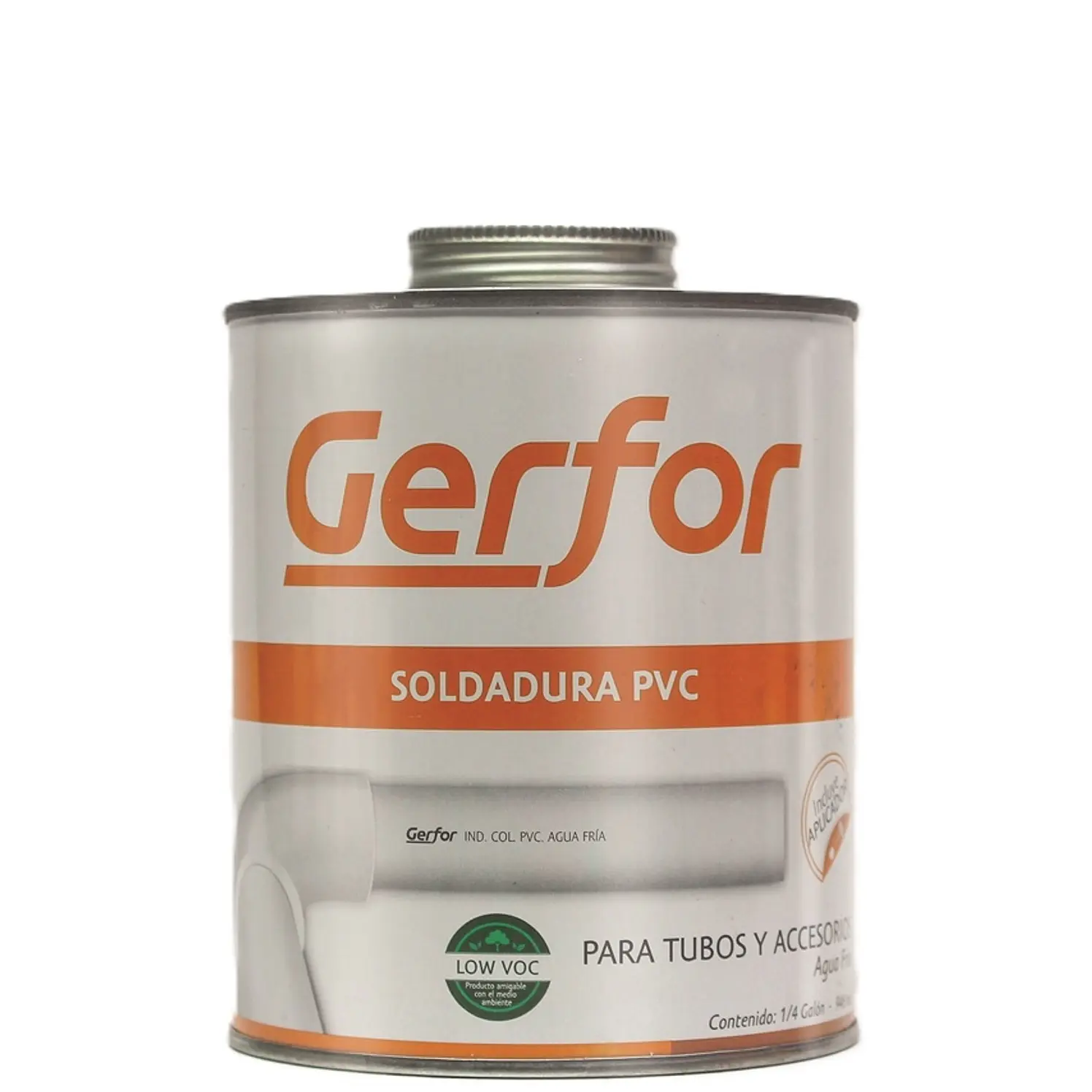Soldadura para tubos Suprasold Gerfor Pvc 1/4 Galon