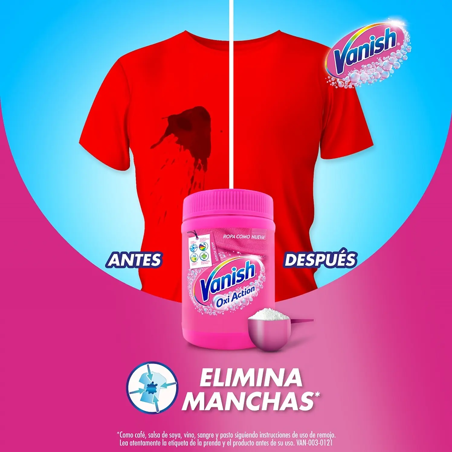 Desmanchador Vanish polvo rosa 900 g 4