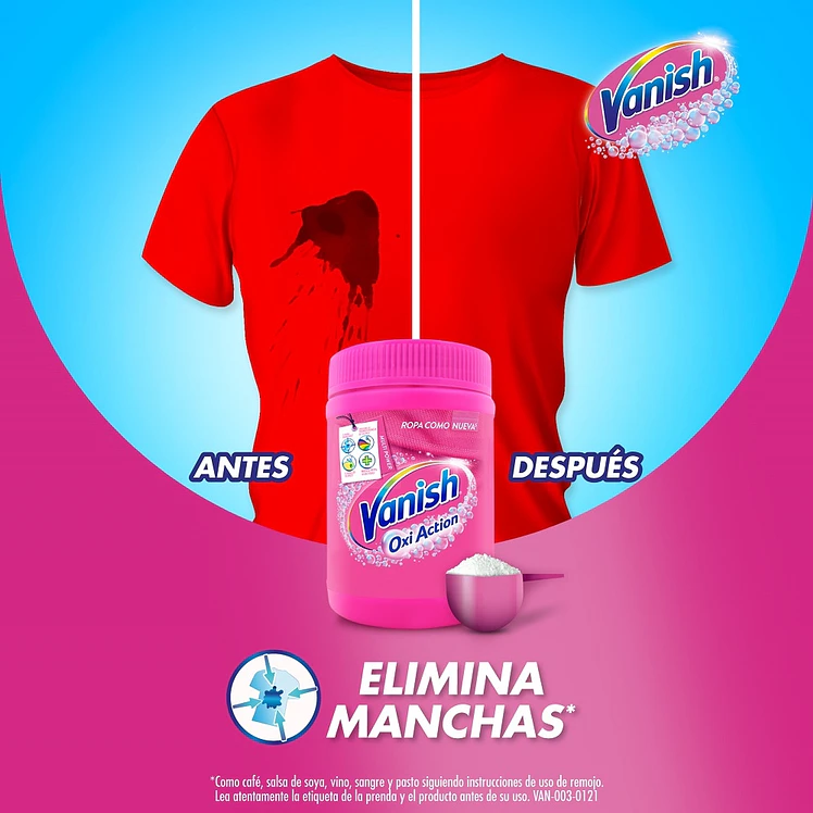 Desmanchador Vanish polvo rosa 900 g 4
