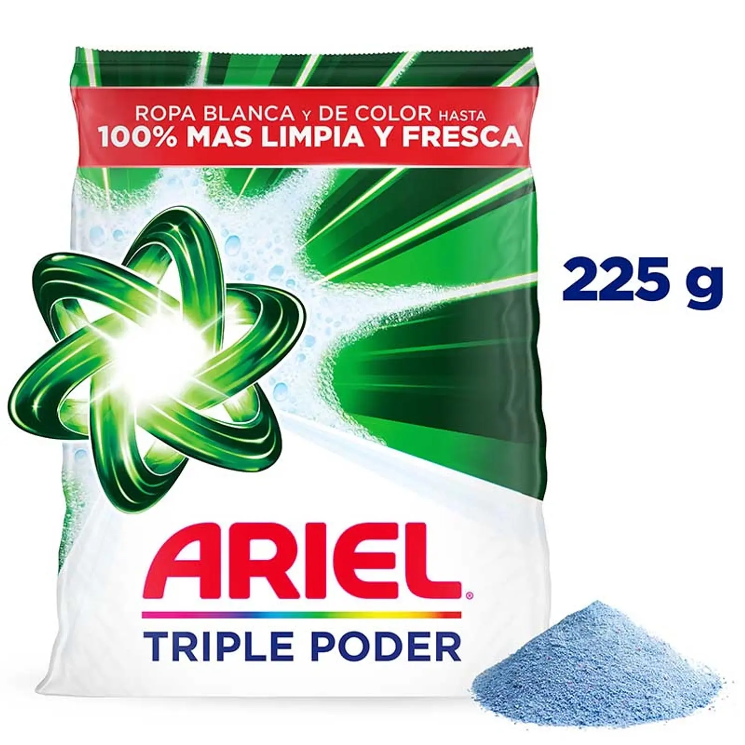 Detergente en Polvo Ariel Regular Jabón 225 g