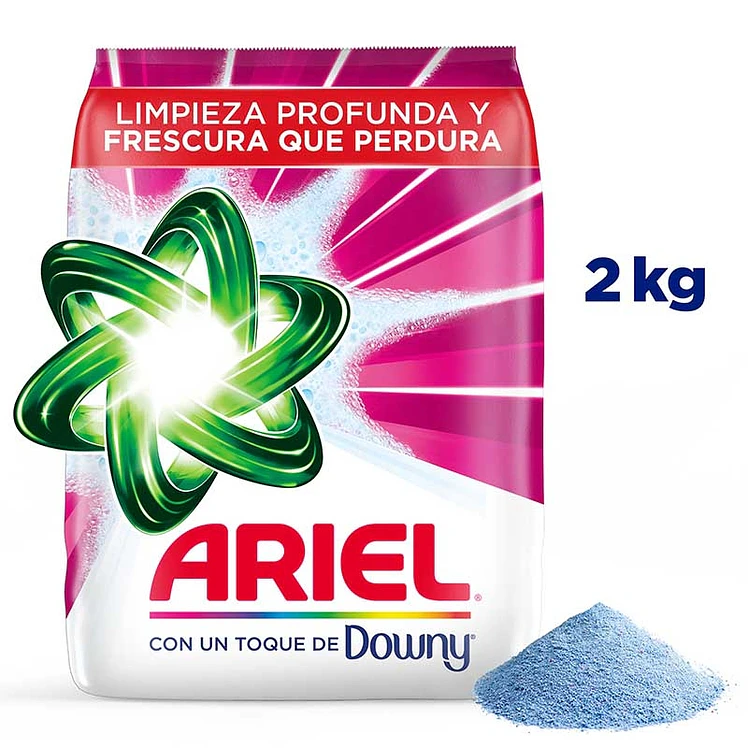 Detergente en Polvo Ariel Toque Downy Jabón 2000 g