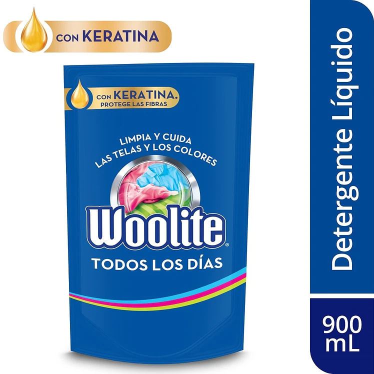 Detergente Líquido Woolite Protección y Cuidado 900 ml 1