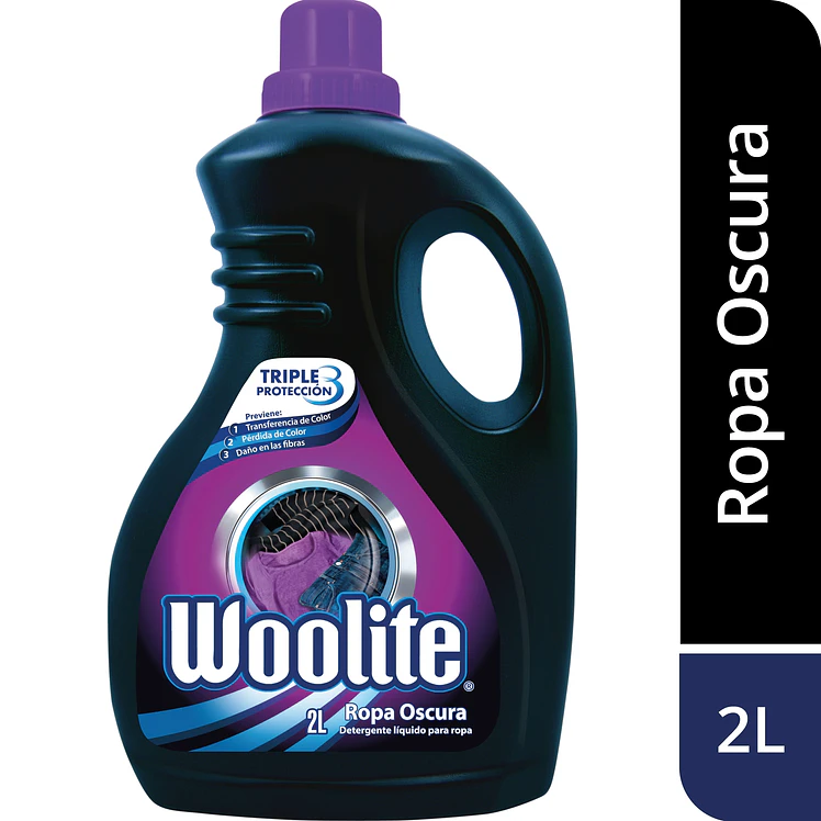 Detergente Jabón líquido Woolite Ropa oscura 2 L