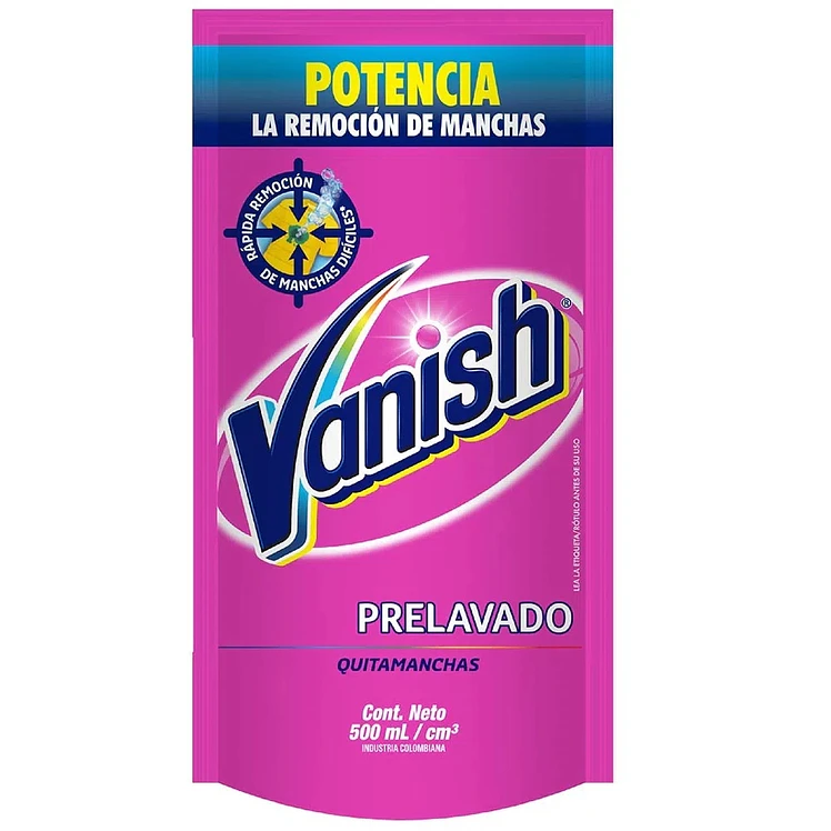 Prelavado Vanish Doypack x Jabón 500 ml