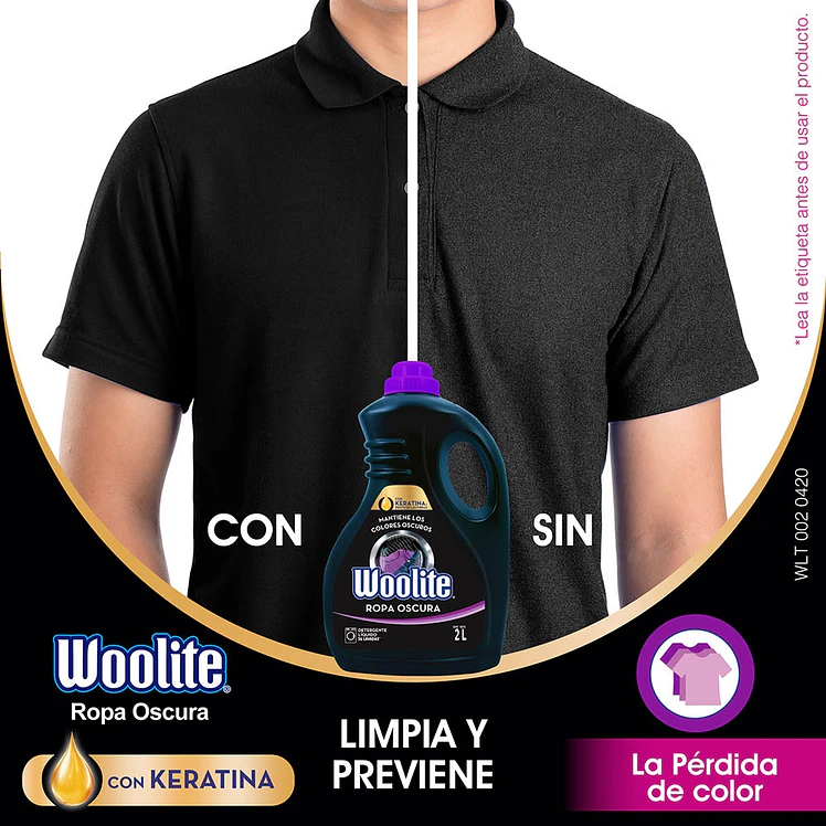Detergente Jabón líquido Woolite Ropa oscura 900 ml 2