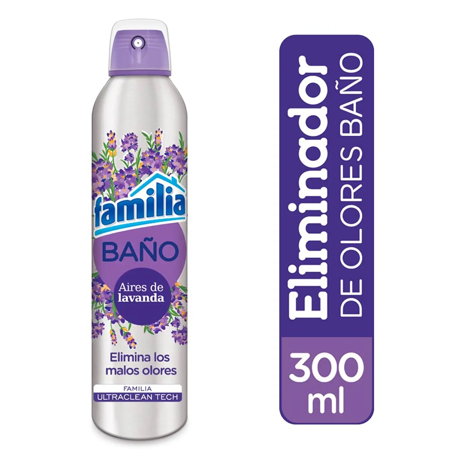 Eliminador De Olor Familia Baño Lavanda 300 ml