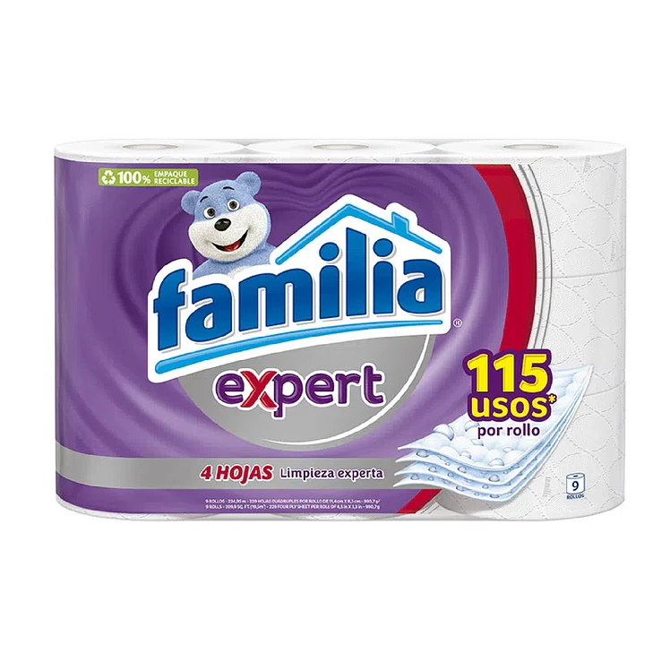 Papel Higiénico Familia Expert x 9R 26 m