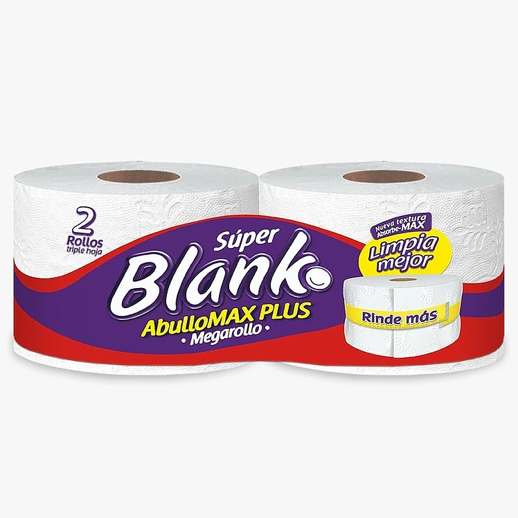 Papel Higiénico Super Blanko Mega Abullonado 2Rx28 M