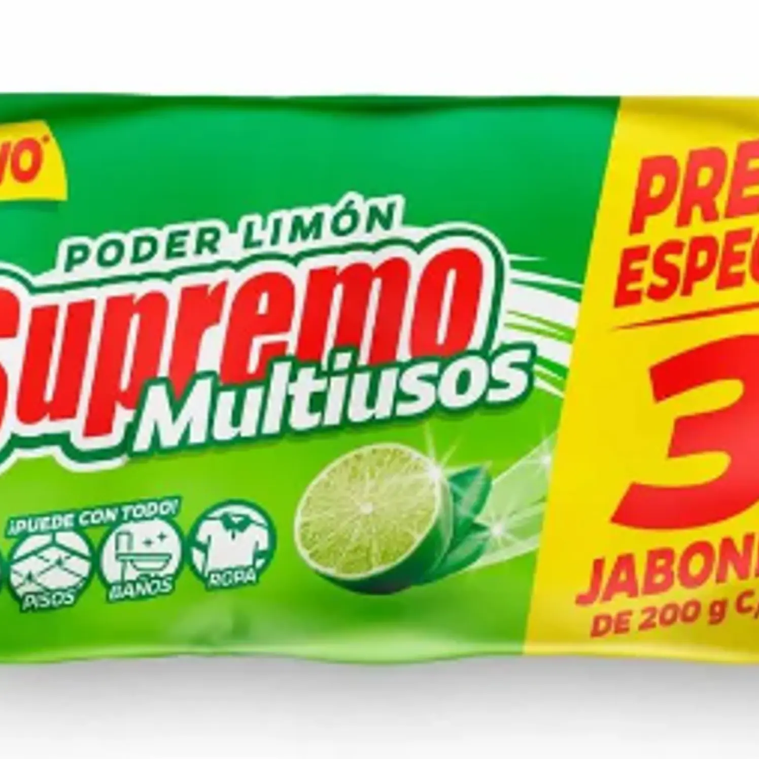 Jabon Supremo Oxi Limon 200 g x 3