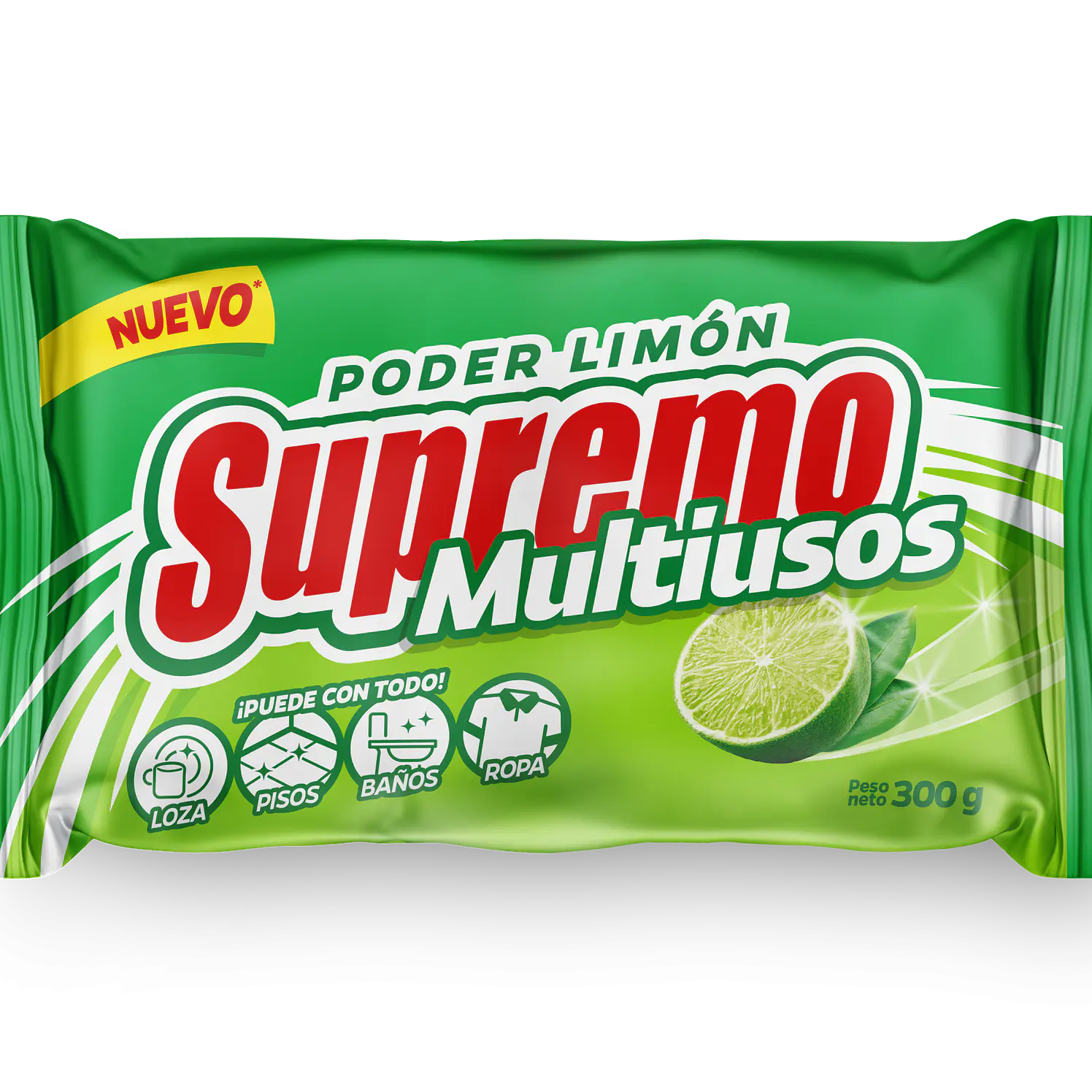 Supremo Multiusos Poder Limón 300 g x 48It