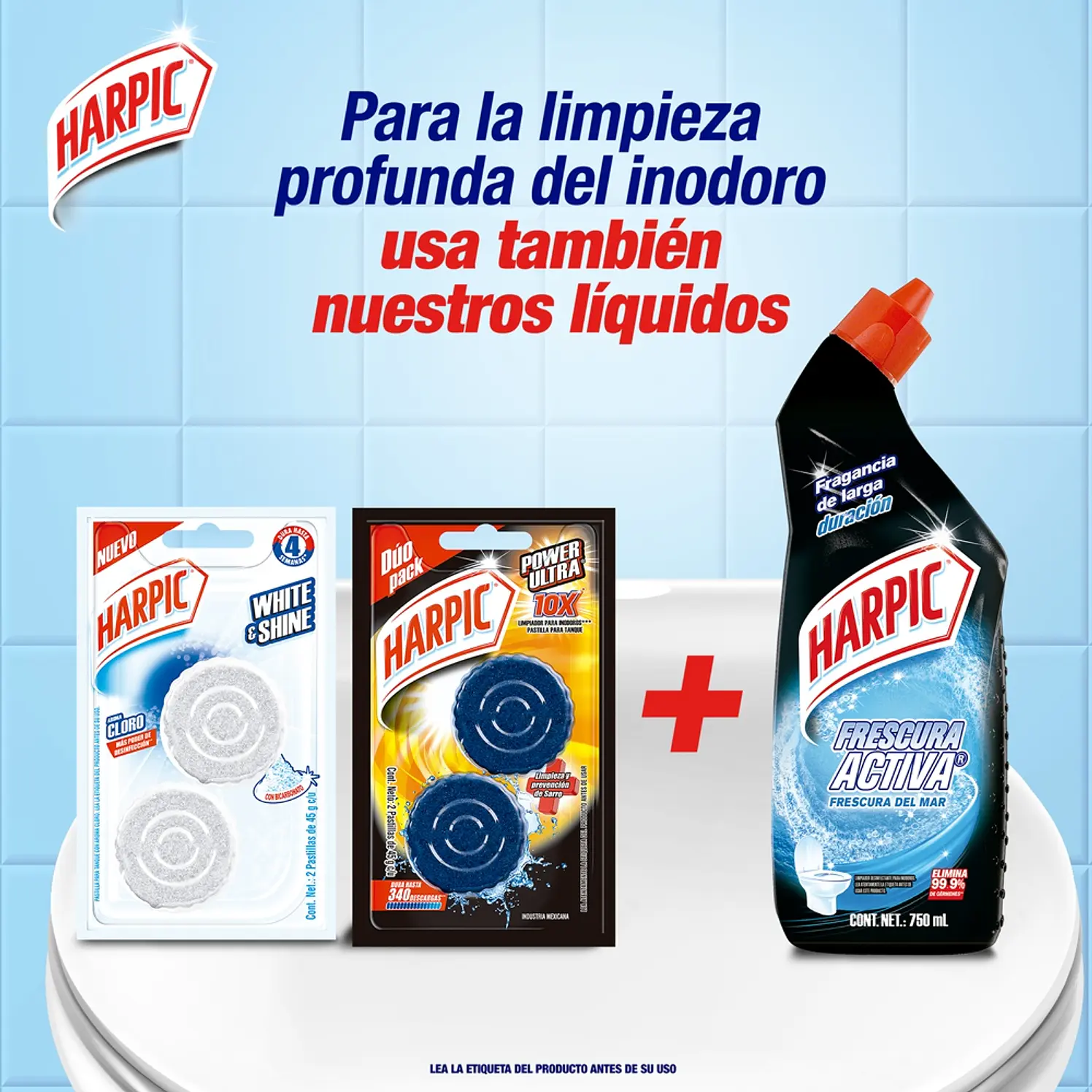 Desinfectante Para Inodoros Harpic Pastillas Azules 5 und 5
