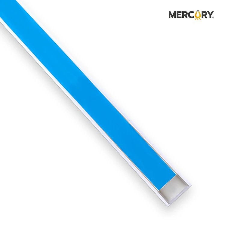 Canaleta Plastica Mercury 24 MM 14 MM 2 m C Adhesivo Azul 2