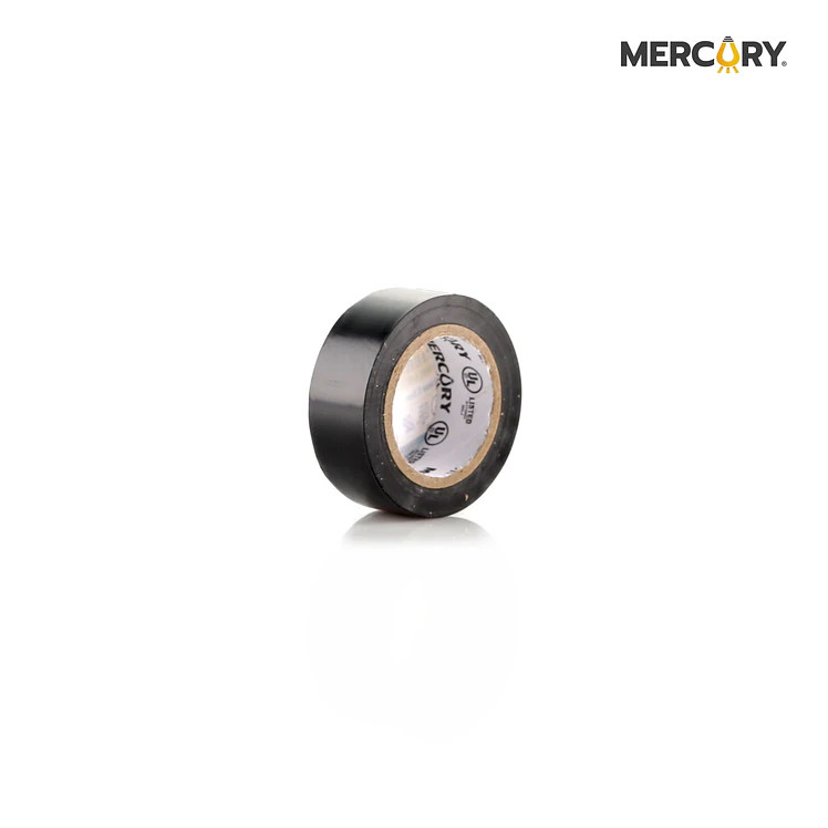Cinta aislante 5 m negra mercury certificacion ul eca20 2