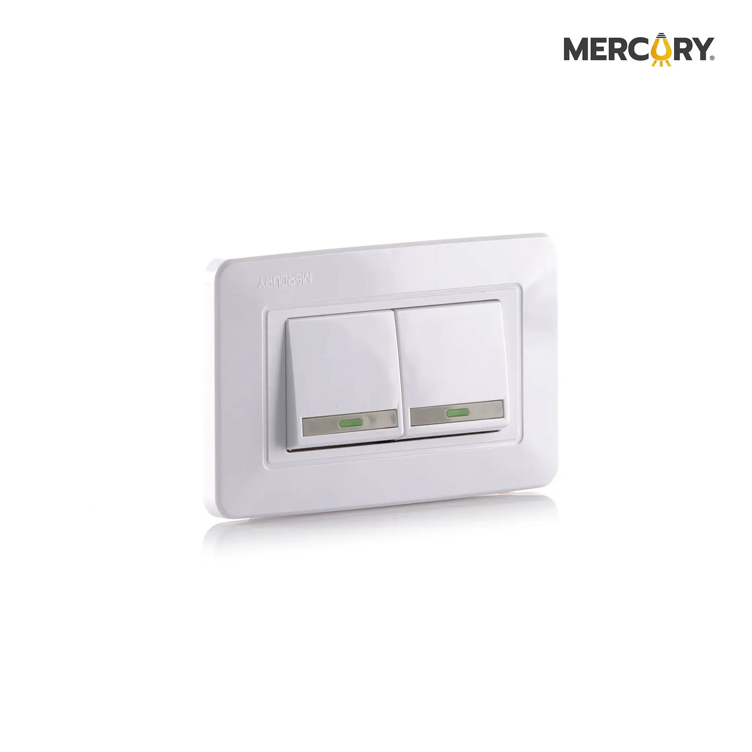 Interruptor doble conmutable Mercury blanco 118Z 02 ETI09 1