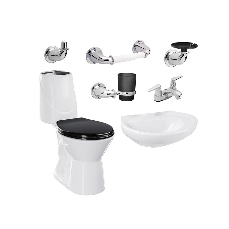 Combo Happy Home Sin Semip 4.8 Bicolor Negro