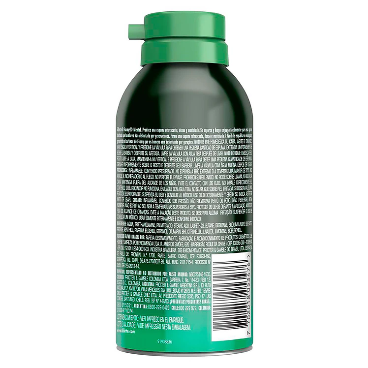 Gillette Foamy Mentol Espuma De Afeitar 175 g 2