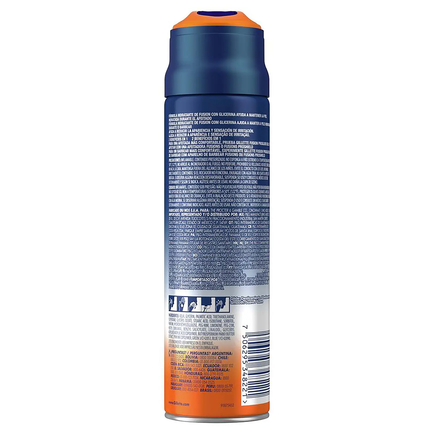 Gillette Fusion Proglide Hidrante Gel De Afeitar 198 g 2