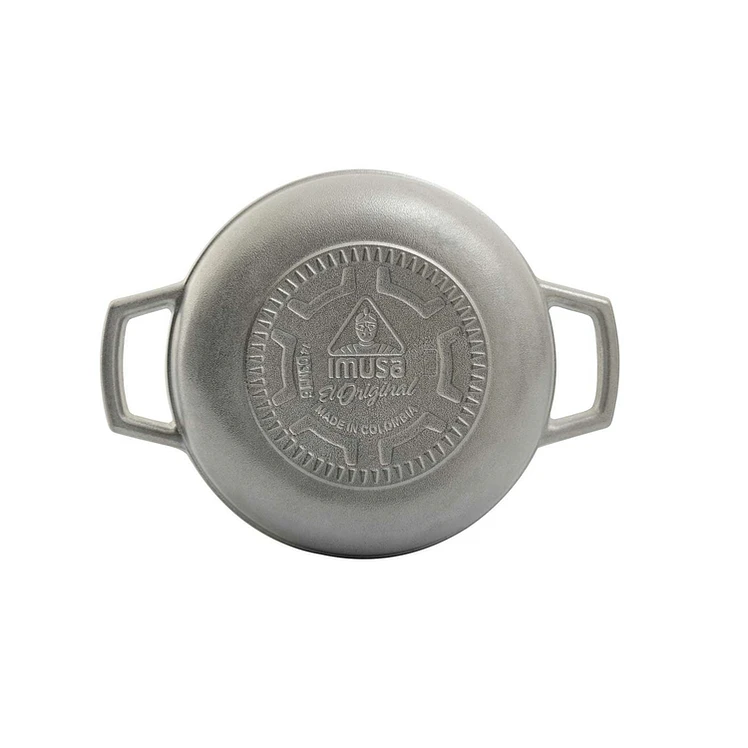Caldero Imusa 18 cm Aluminio Fundido con Tapa de Vidrio 2