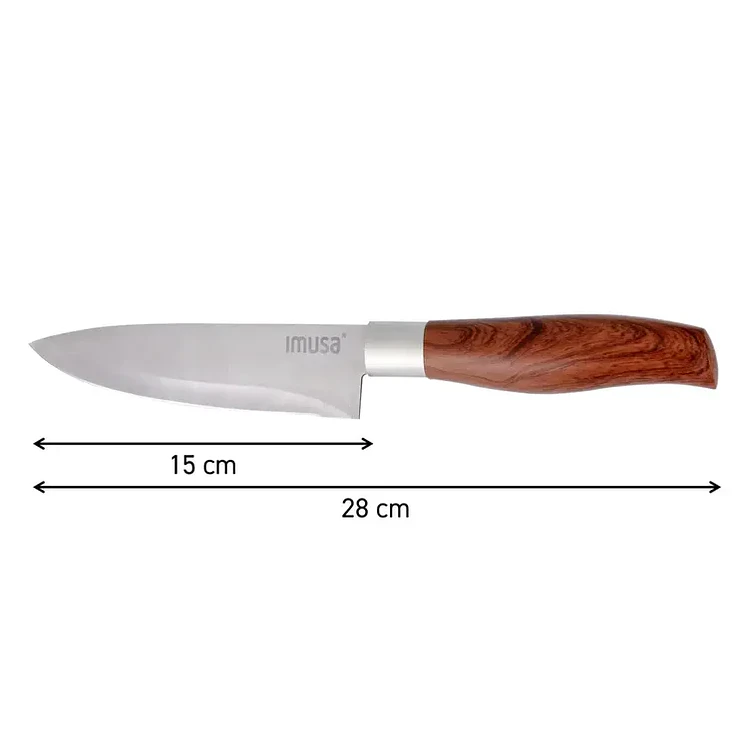 Cuchillo Chef IMUSA Talent Madera de 15 cm 2