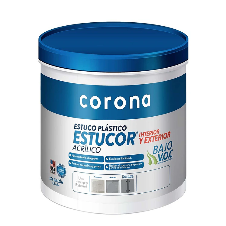 Estu Estuco Plastico 1.5 kg 1/4Gl