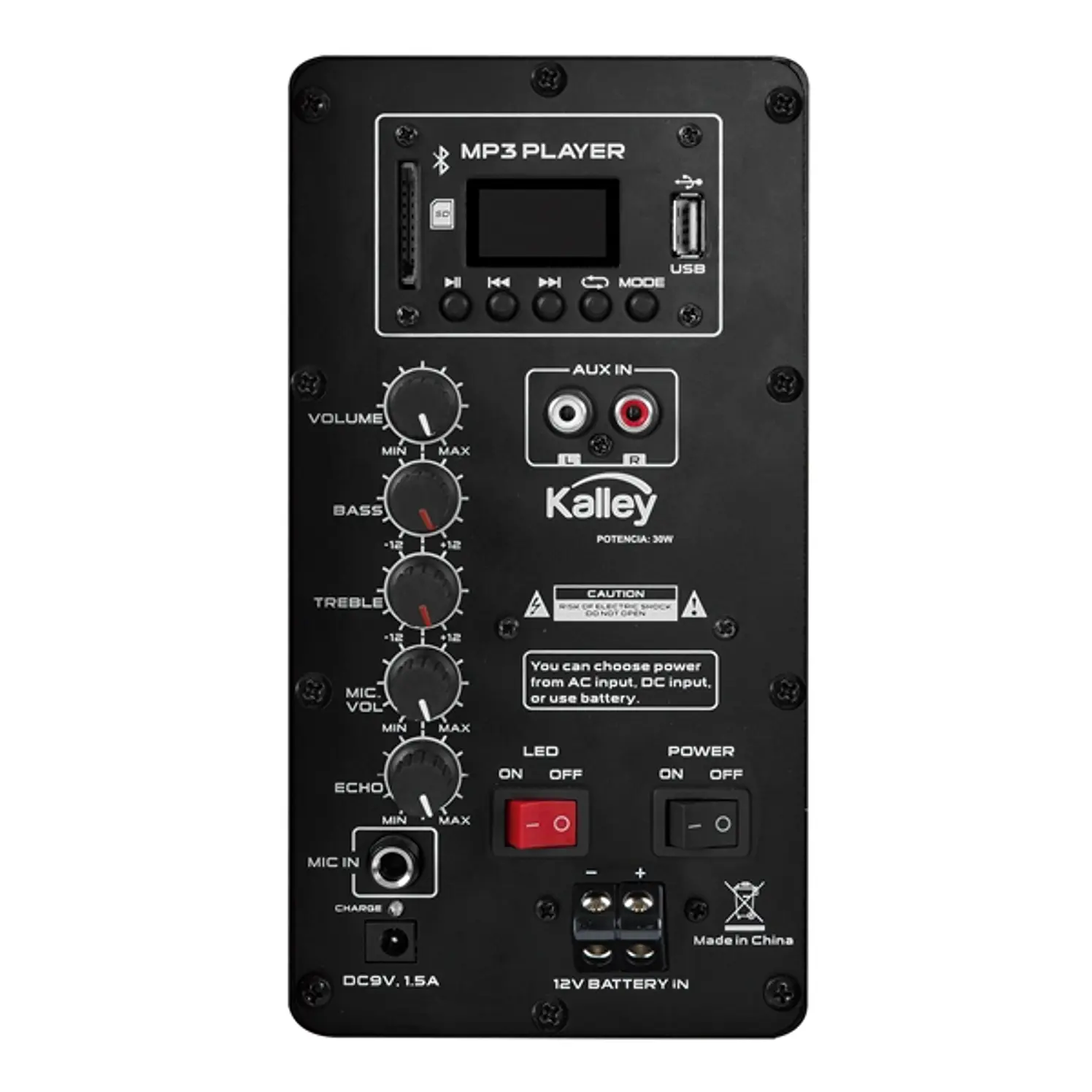 Parlante Negro KALLEY K SPK30BL2 4