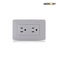 Toma doble polo tierra Mercury blanco 118Z 06 ETI11 - Miniatura 1