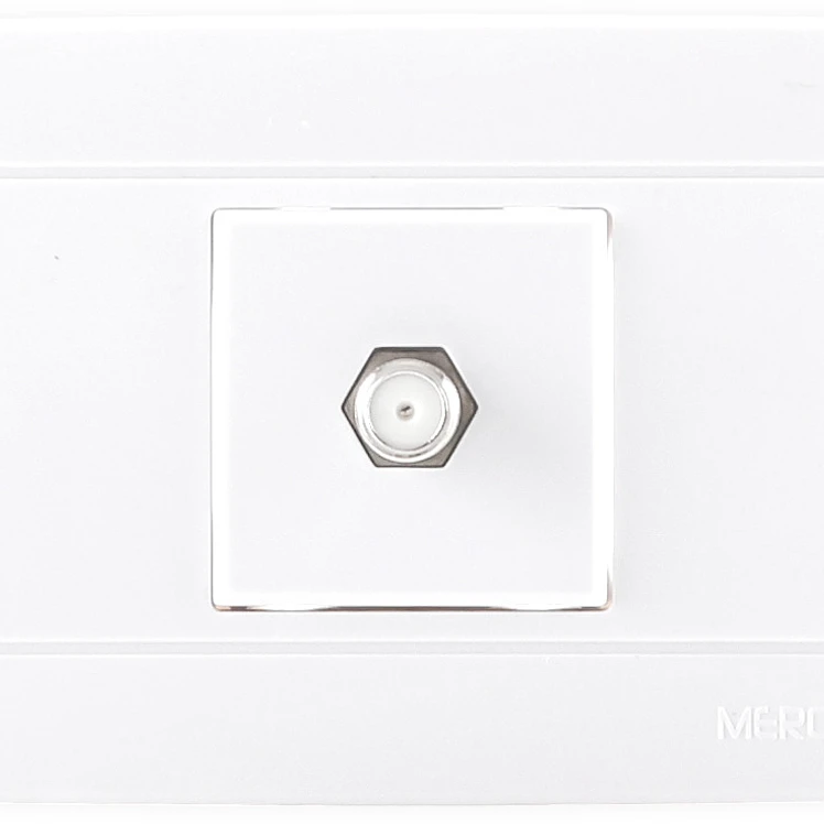 Toma coaxial Mercury blanco 118Z 18 ETI15