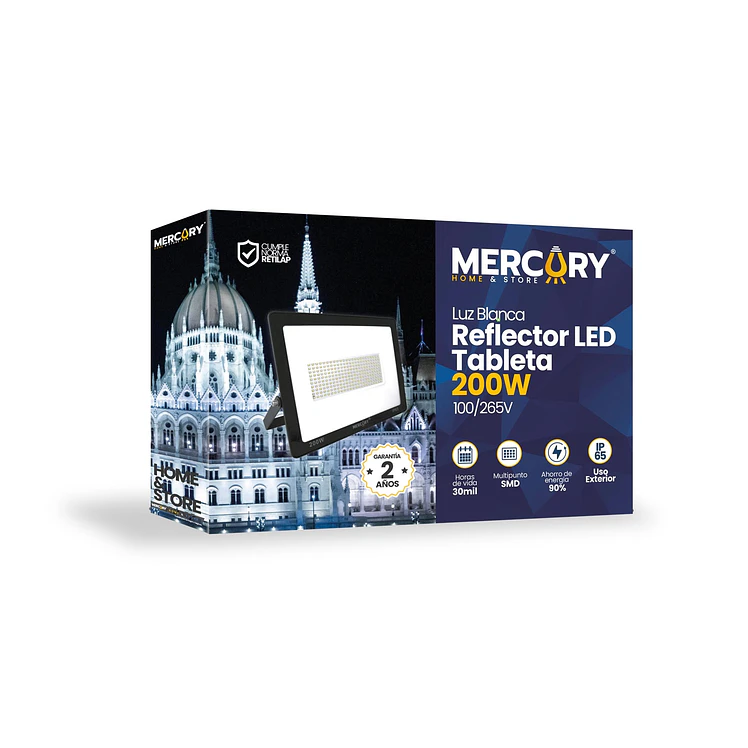 Reflector led tipo tableta 200 W 6500k irl32 4