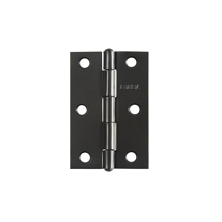 Bisagra Fanal Cabeza Plana Negro Mate Calibre 14 3x3 pulg 1