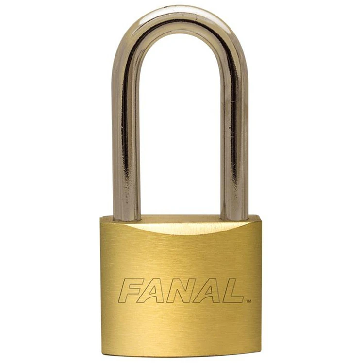 Candado Fanal Hierro Cuello Largo 32 mm Bronce