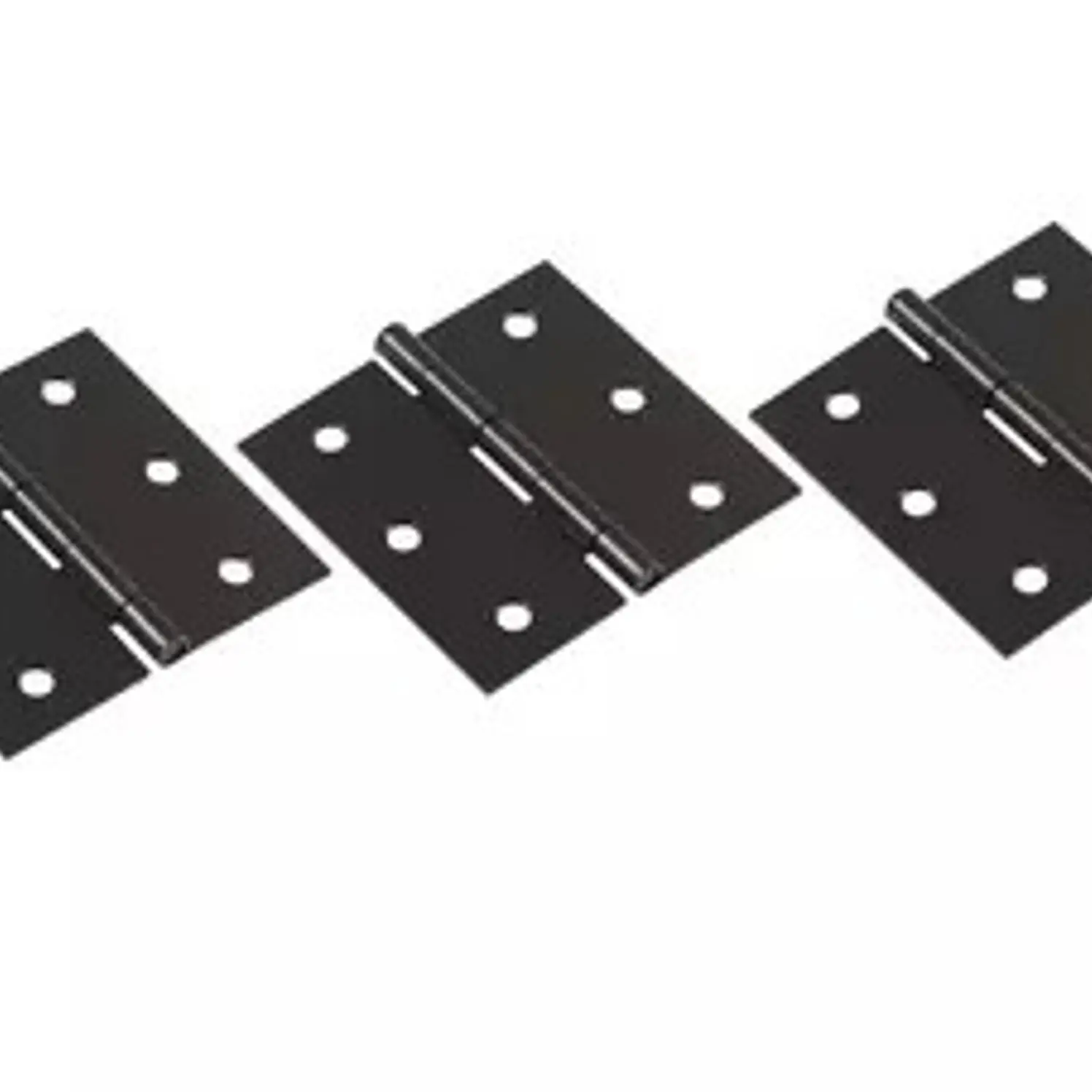 Bisagra Fanal Cabeza Plana Negro Mate Calibre 14 3x3 pulg 3