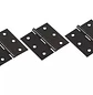 Bisagra Fanal Cabeza Plana Negro Mate Calibre 14 3x3 pulg - Miniatura 3
