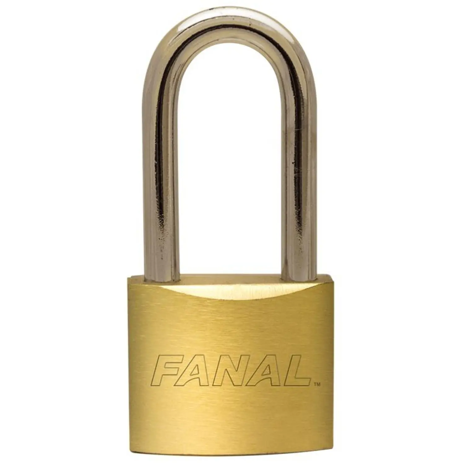 Candado Fanal Hierro Cuello Largo 63 mm Bronce