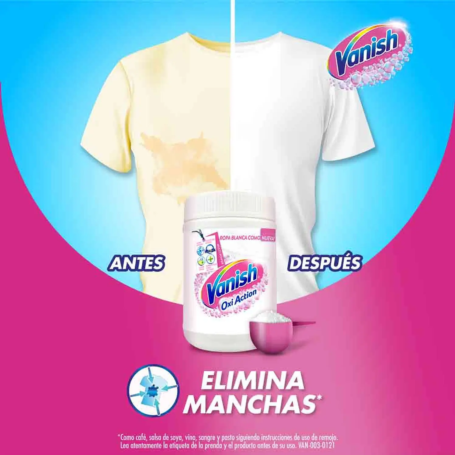 Desmanchador Vanish polvo blanco 240 g 3