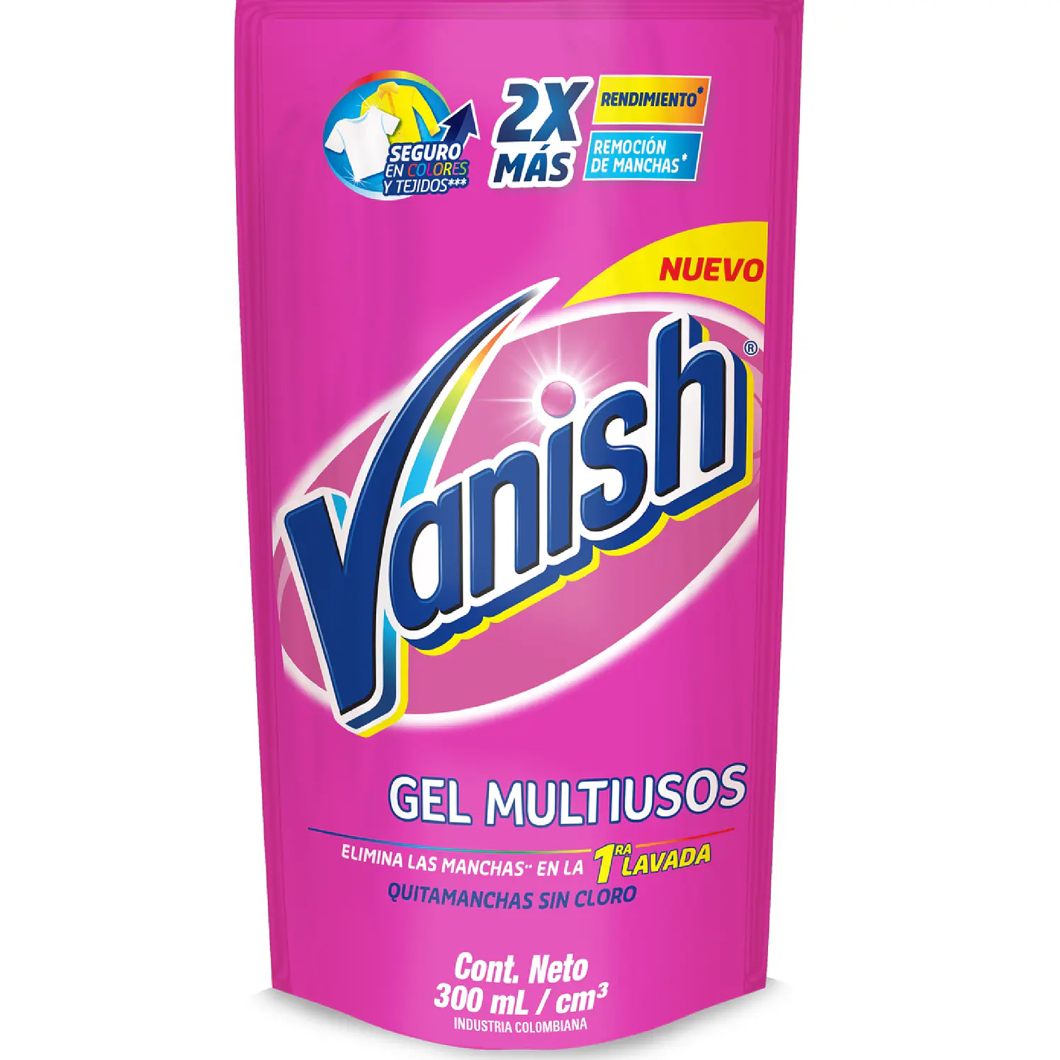 Desmanchador Vanish Líquido Rosa 300 ml 1