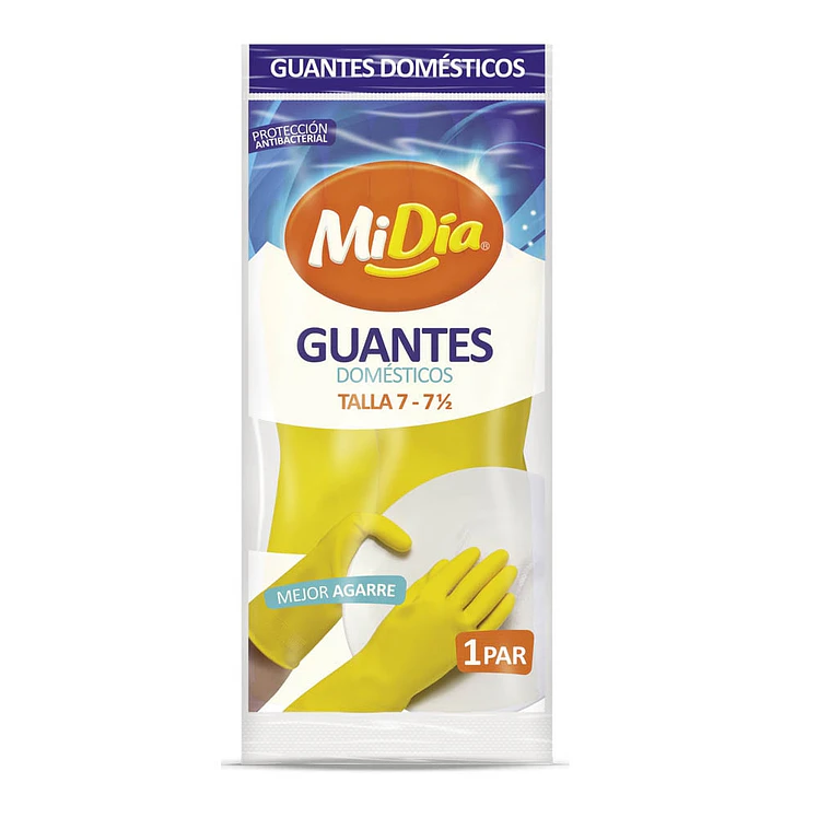 Guantes Domésticos MiDía Talla 7 Par