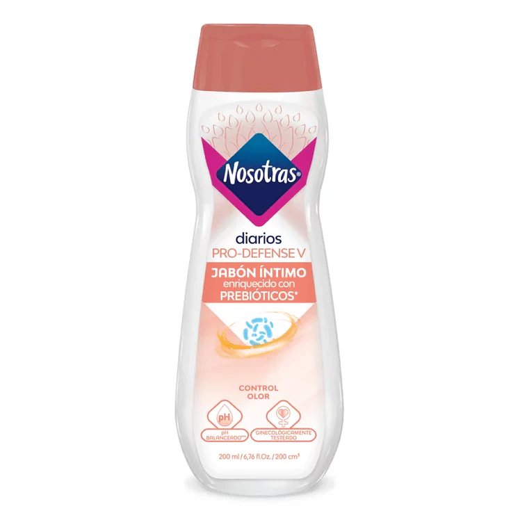JABÓN INTIMO NOSOTRAS CON PREBIÓTICOS x 200 ml PRESENTACIÓN